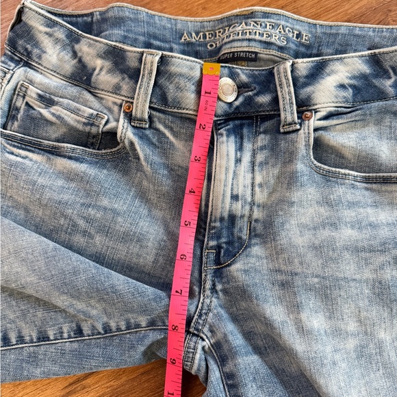 American Eagle Outfitters Light Blue Skinny Jeans Size 6 L - Picture 11 of 12